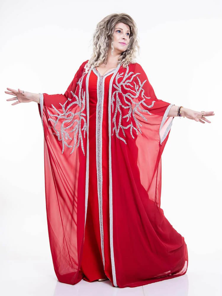 Caftan oriental din satin